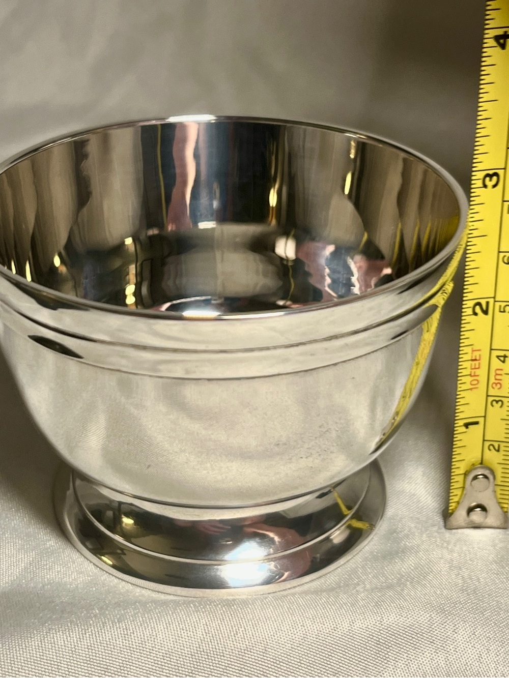 Leonard Silver Co. | Small Paul Revere Style 3.5” Bowl | Silver-Plate EPNS - Picture 4 of 9